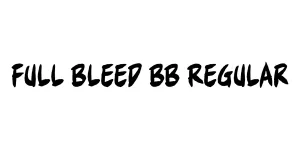 Full Bleed BB Regular Font