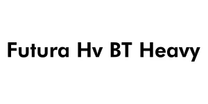 Futura Hv BT Heavy Font