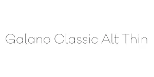 Galano Classic Alt Thin Font