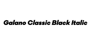 Galano Classic Black Italic Font