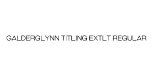 Galderglynn Titling ExtLt Regular Font