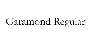 Garamond Regular Font