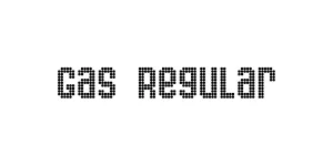 Gas Regular Font