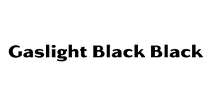 Gaslight Black Black Font