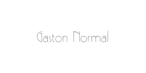 Gaston Normal Font