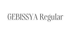 GEBISSYA Regular Font