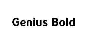 Genius Bold Font
