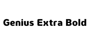 Genius Extra Bold Font