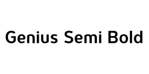 Genius Semi Bold Font