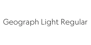 Geograph Light Regular Font