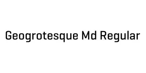Geogrotesque Md Regular Font
