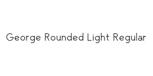 George Rounded Light Regular Font
