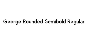 George Rounded Semibold Regular Font