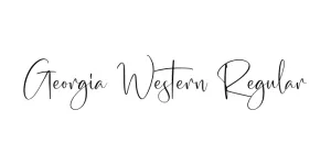 Georgia Western Regular Font