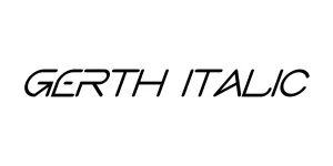 Gerth Italic Font