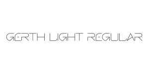 Gerth Light Regular Font