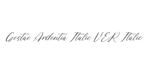 Gestae Ardentia Italic VER Italic Font