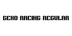 Gexo Racing Regular Font