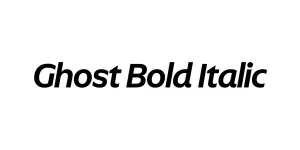 Ghost Bold Italic Font