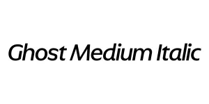 Ghost Medium Italic Font