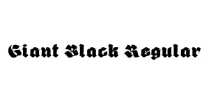 Giant Black Regular Font
