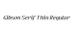 Gibson Serif Thin Regular Font