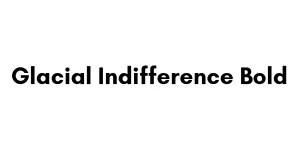 Glacial Indifference Bold Font