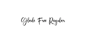 Glade Free Regular Font