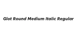Glot Round Medium Italic Regular Font