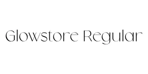 Glowstore Regular Font