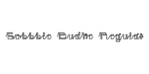 Gobbble Budke Regular Font