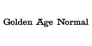 Golden Age Normal Font