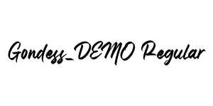 Gondess_DEMO Regular Font