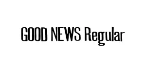 GOOD NEWS Regular Font