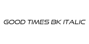 Good Times Bk Italic Font