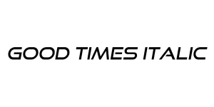 Good Times Italic Font