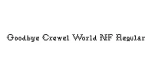 Goodbye Crewel World NF Regular Font