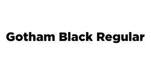 Gotham Black Regular Font