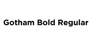 Gotham Bold Regular Font