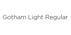 Gotham Light Regular Font