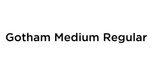 Gotham Medium Regular Font