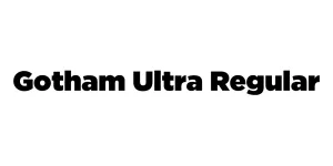 Gotham Ultra Regular Font