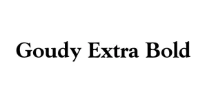 Goudy Extra Bold Font
