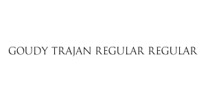 Goudy Trajan Regular Regular Font