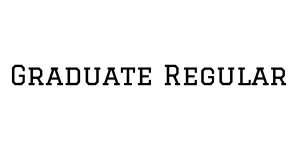 Graduate Regular Font