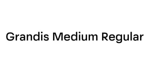 Grandis Medium Regular Font