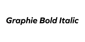 Graphie Bold Italic Font