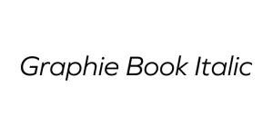 Graphie Book Italic Font