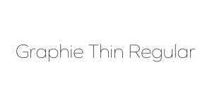 Graphie Thin Regular Font