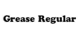 Grease Regular Font